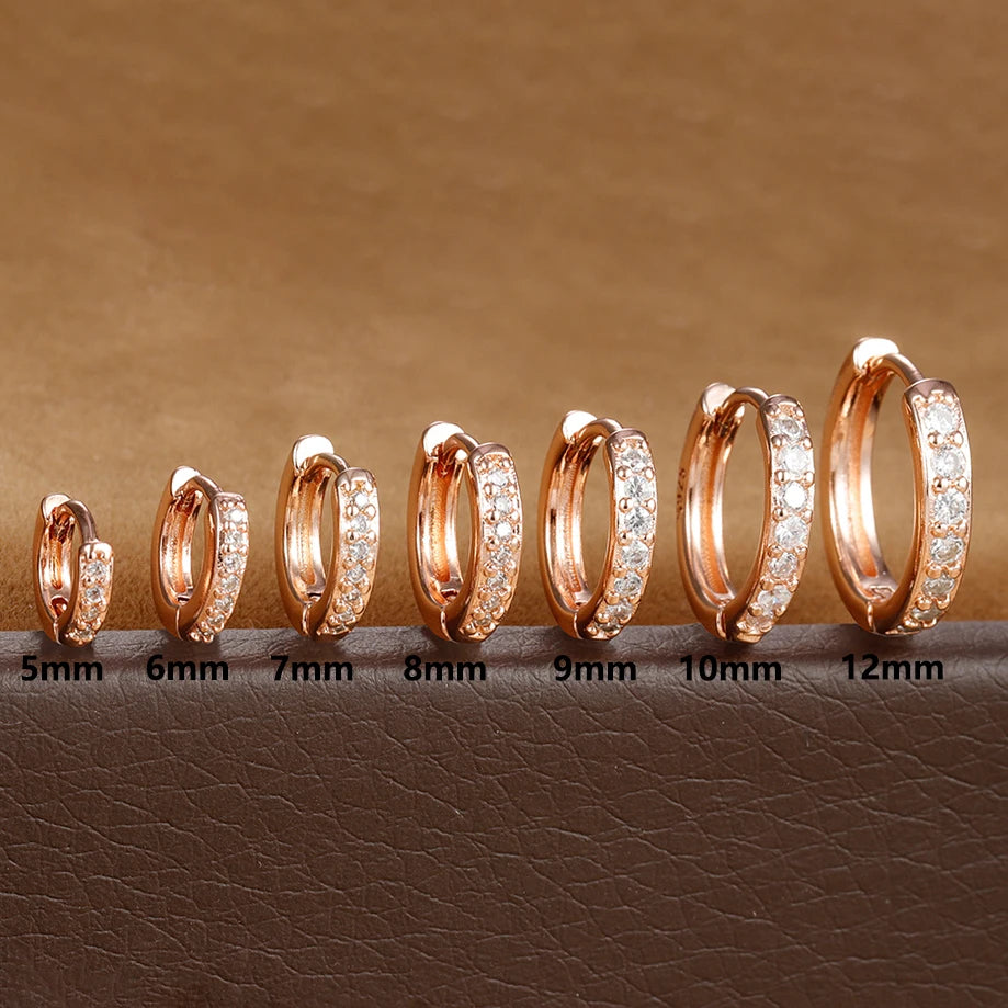 Celeste Spark Huggie Hoops