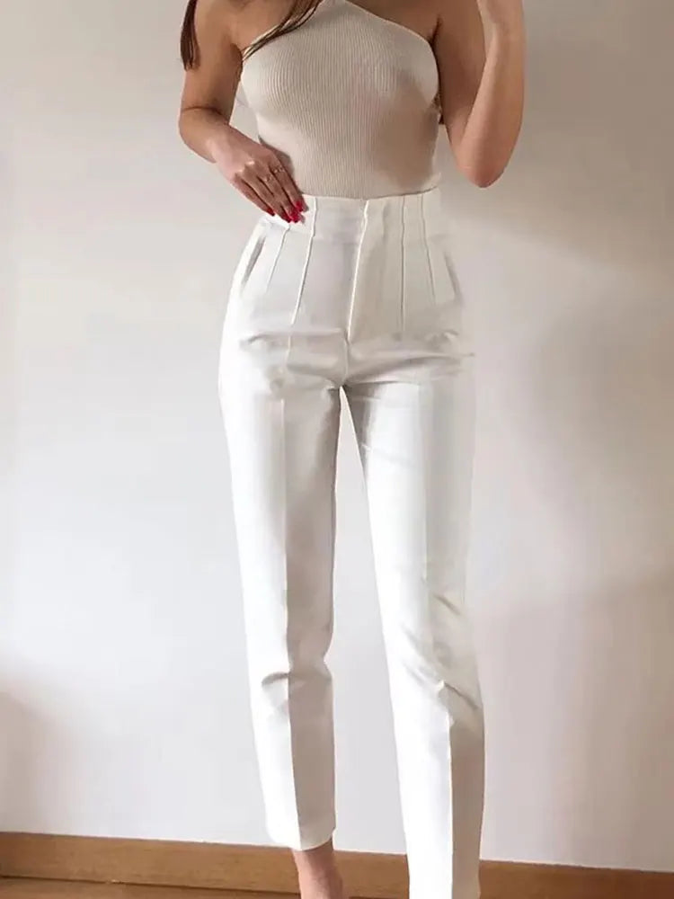 The "Soho" Tailored High-Waist Trousers