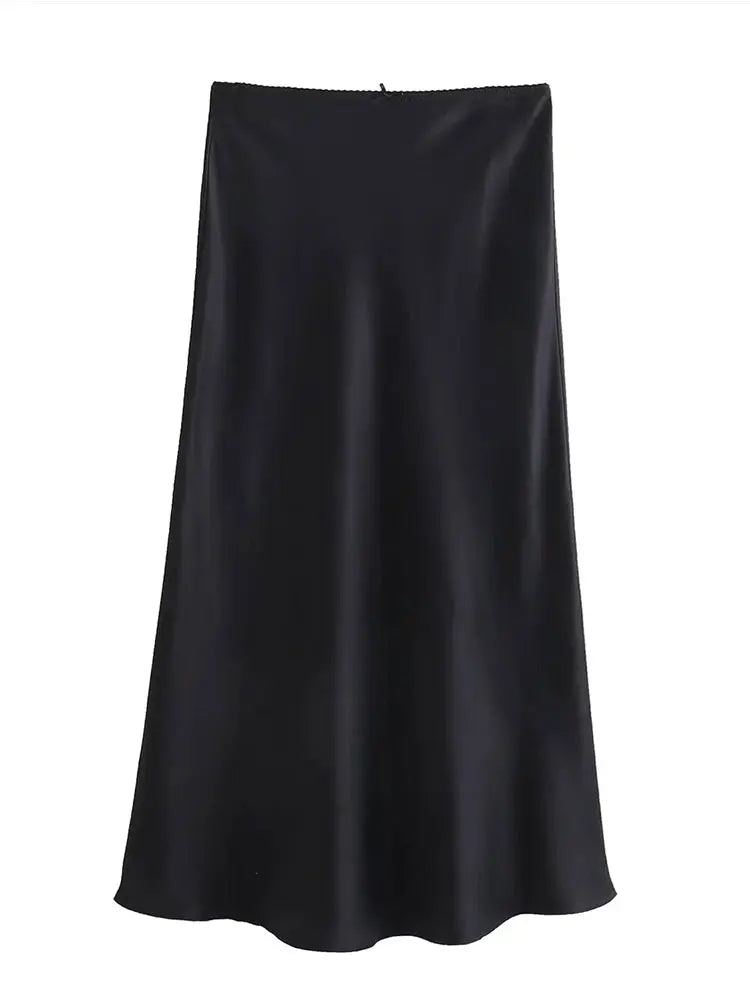 The Seraphina Silk-Satin Maxi Skirt