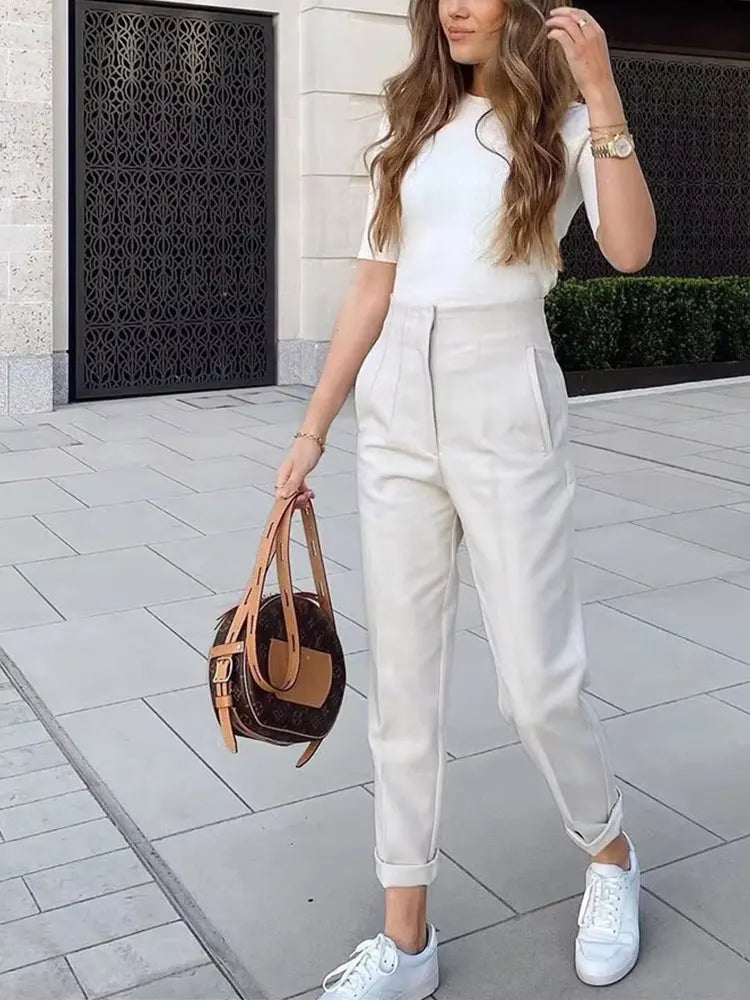 The "Soho" Tailored High-Waist Trousers