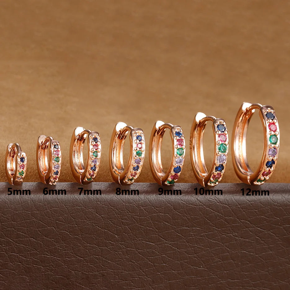 Celeste Spark Huggie Hoops