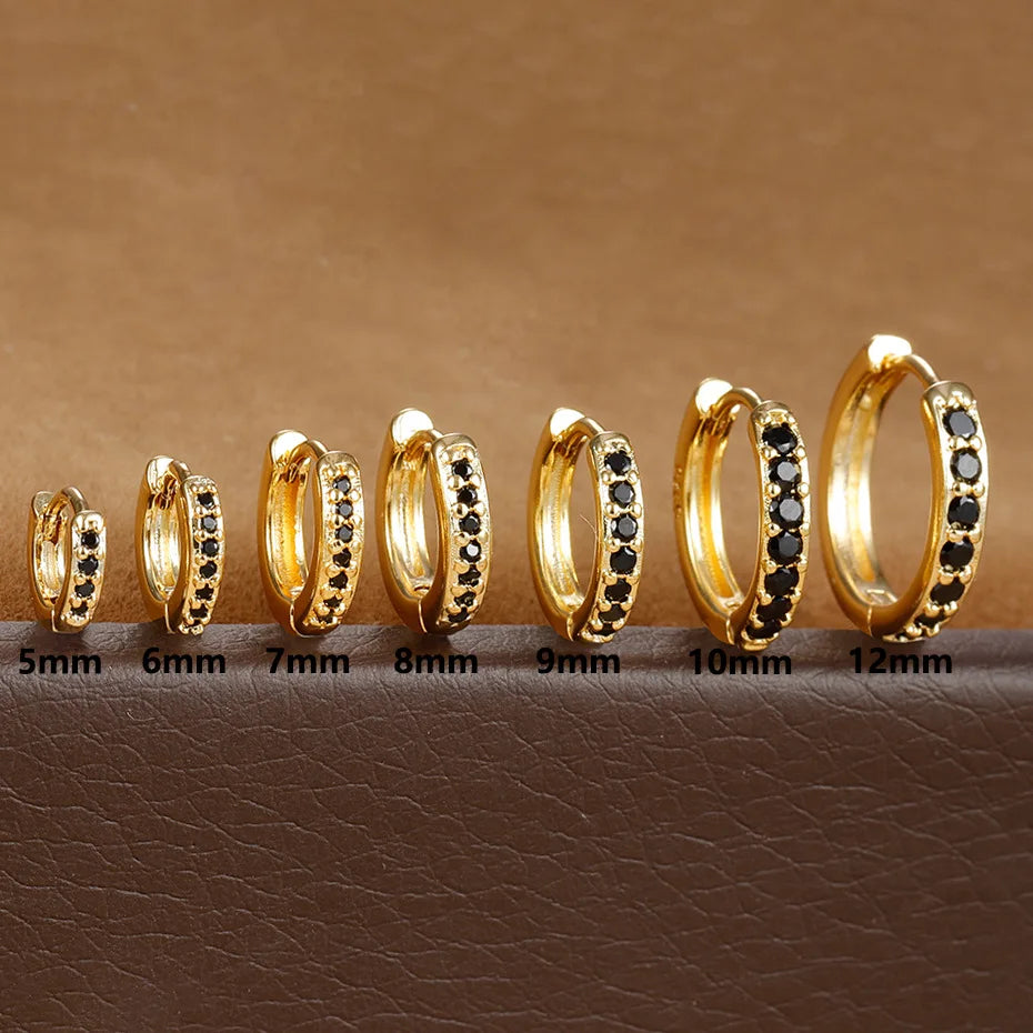 Celeste Spark Huggie Hoops