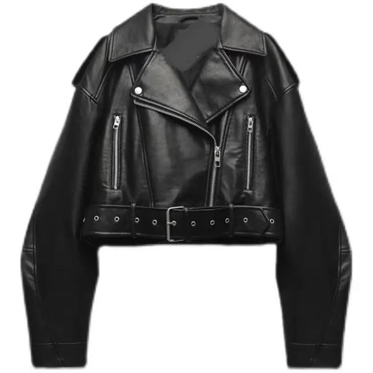 Cropped Biker Jacket