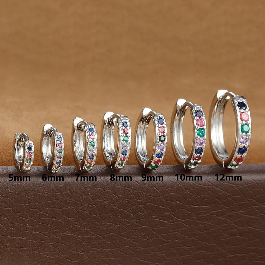 Celeste Spark Huggie Hoops