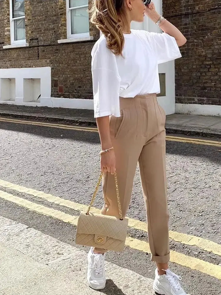 The "Soho" Tailored High-Waist Trousers