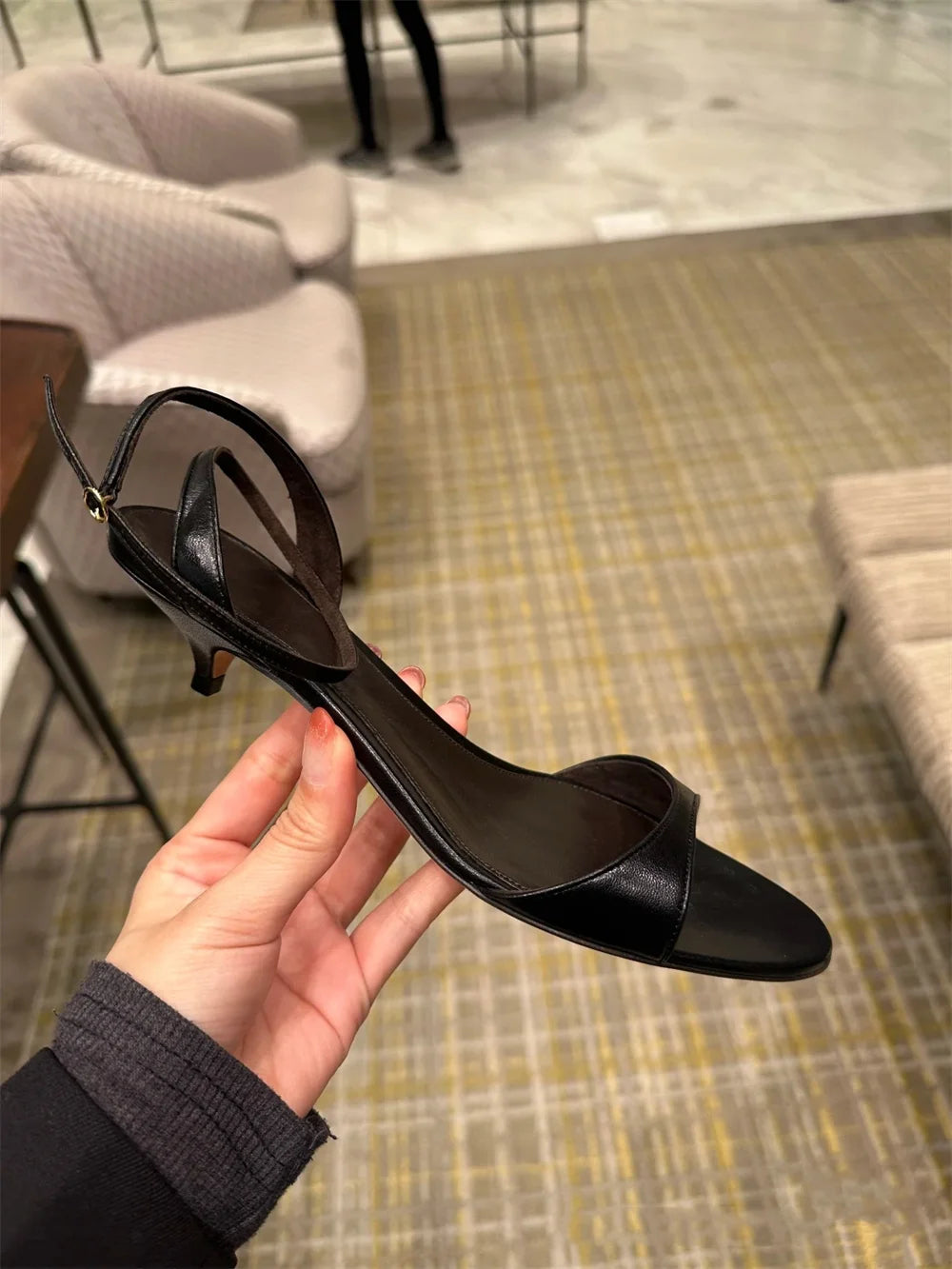 The "Aurelia" Metallic Stiletto Sandal