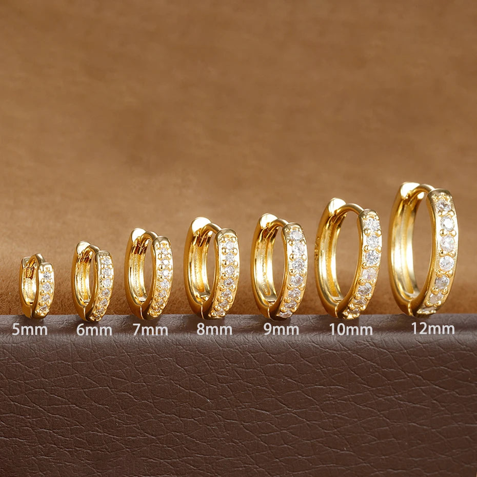 Celeste Spark Huggie Hoops