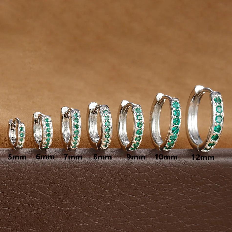 Celeste Spark Huggie Hoops