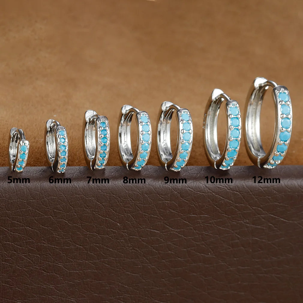 Celeste Spark Huggie Hoops