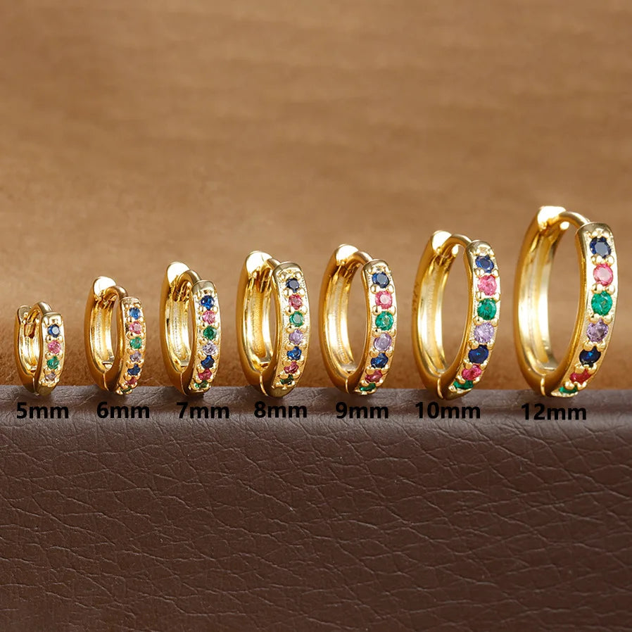 Celeste Spark Huggie Hoops