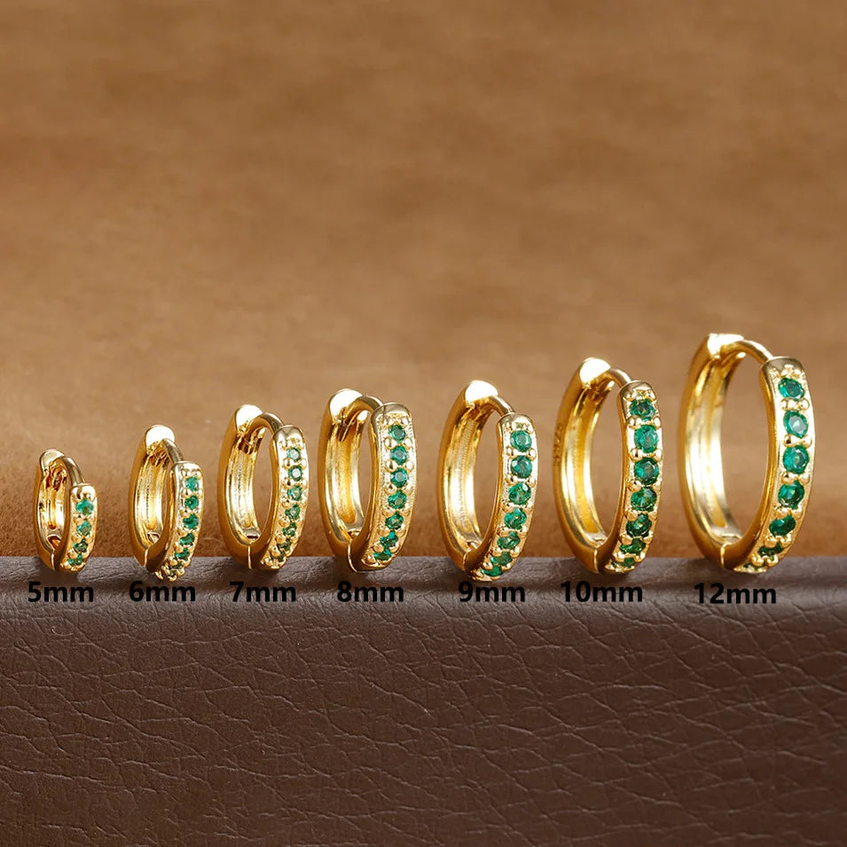 Celeste Spark Huggie Hoops