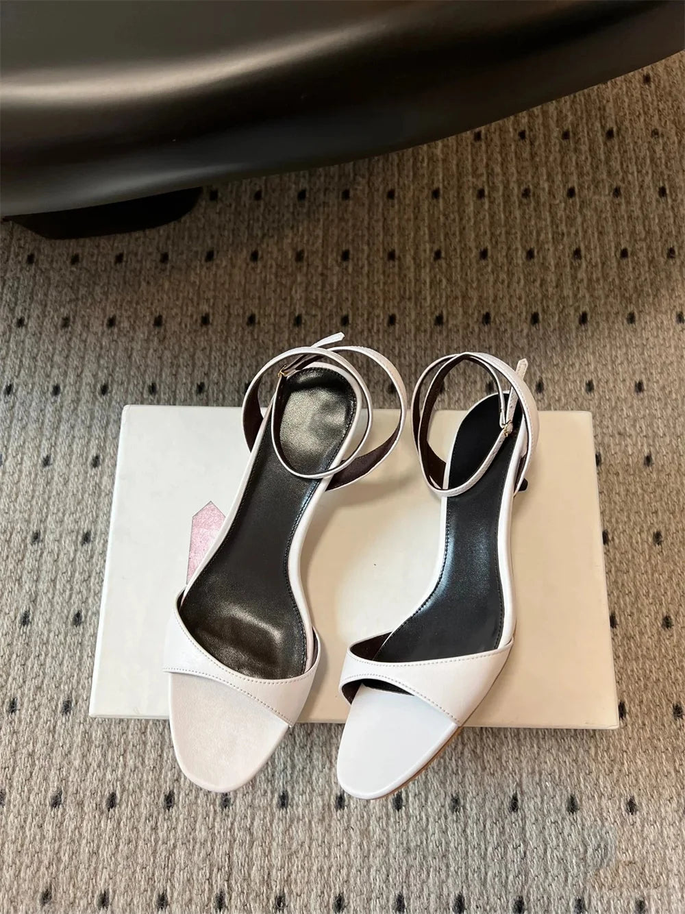 The "Aurelia" Metallic Stiletto Sandal