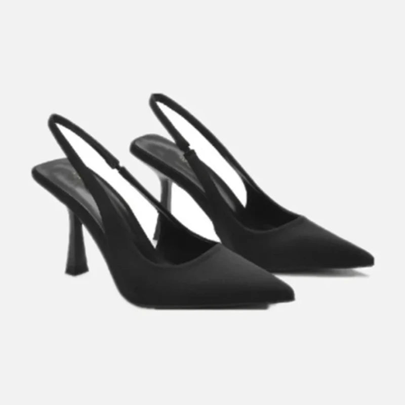 The "Lyra" Crystal-Strap Slingback