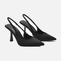 The "Lyra" Crystal-Strap Slingback