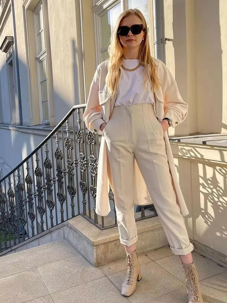 The "Soho" Tailored High-Waist Trousers