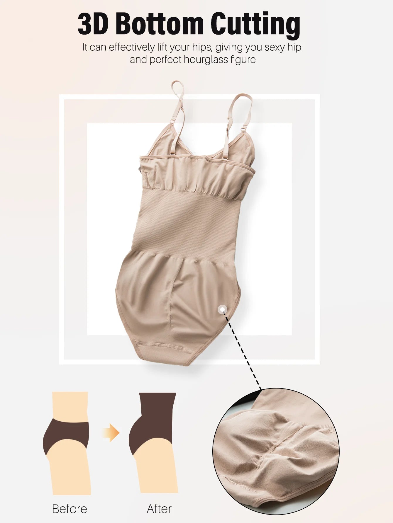 SculptEase Seamless Shapewear Bodysuit